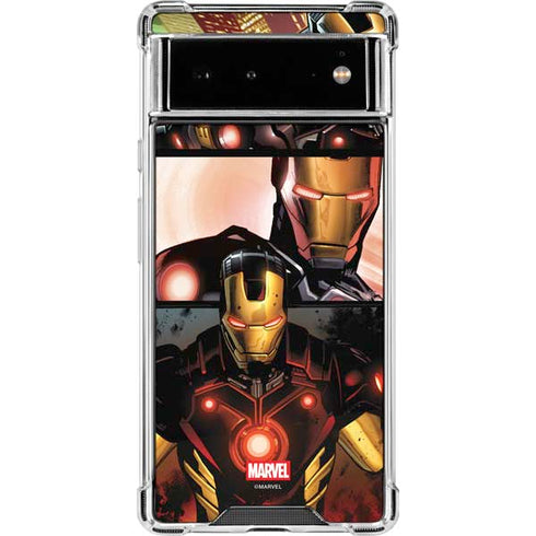 Marvel Iron Man Three Panel Google Pixel 6 Clear Case